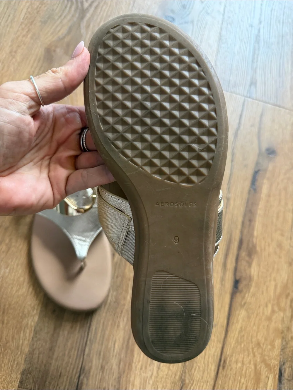 Aerosoles Glam gold sandal